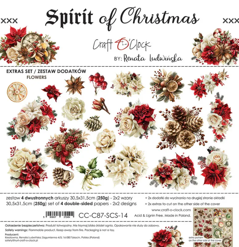Craft O’Clock Spirit of Christmas Extras Set Flowers