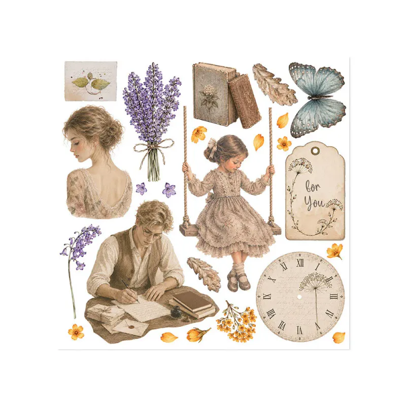 Stamperia – Flowers and Poems Rub-On – 6 ark