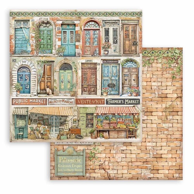 Stamperia Art Of Traveling Double Face 8x8