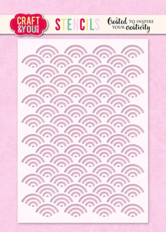 Craft & You – Waves A6 Stencil