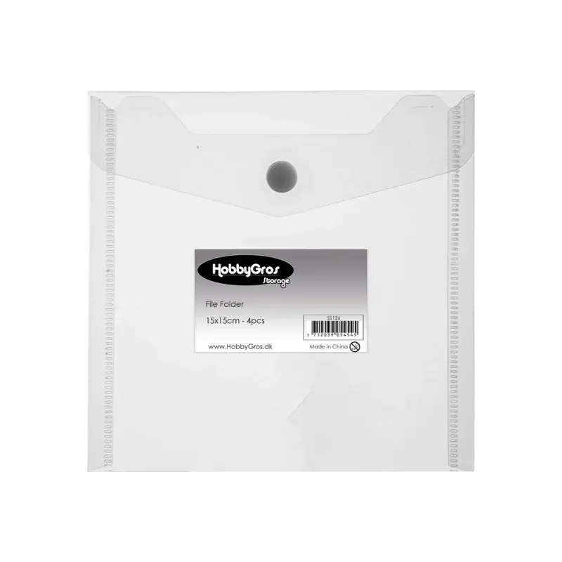 HobbyGros File Folder 15x15cm 4 pcs (SS126)