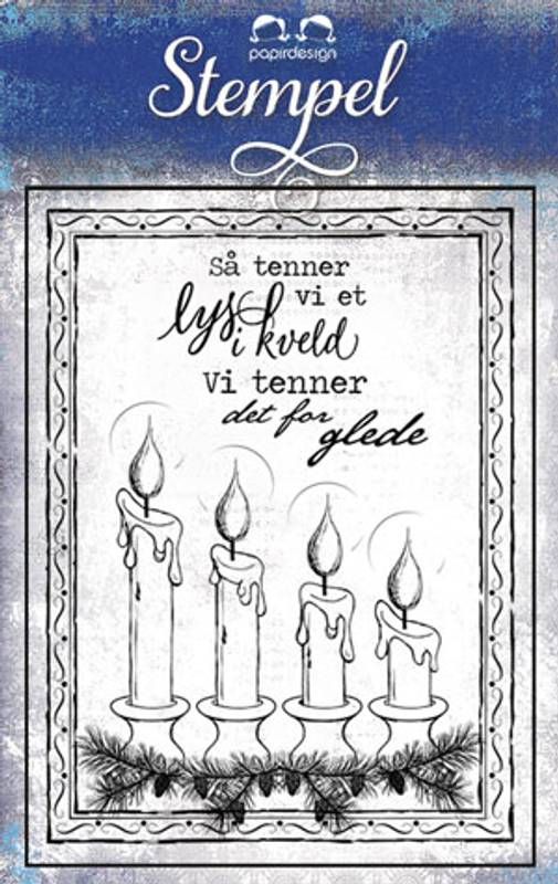 Papirdesign – Adventslys – Clear Stamps