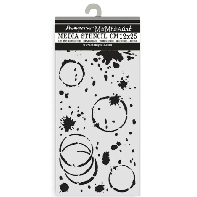 Hovedbilde Stamperia – Secret Diary Ink Splatter Thick ...