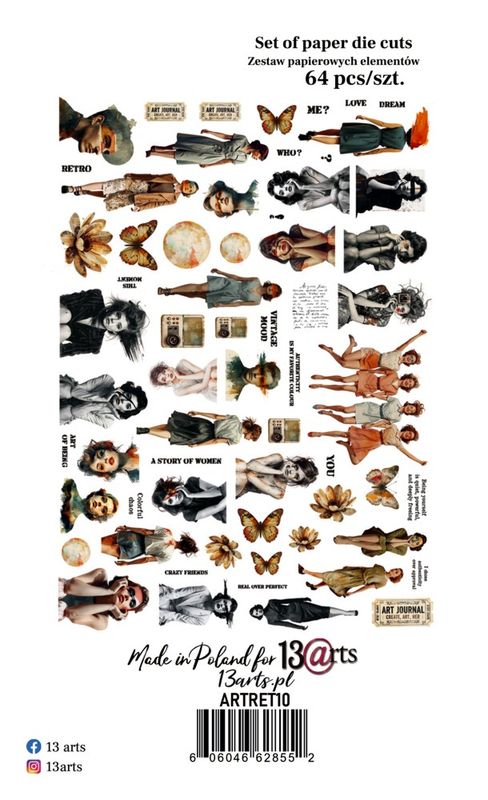 13@rt Retroteca Die Cuts Set