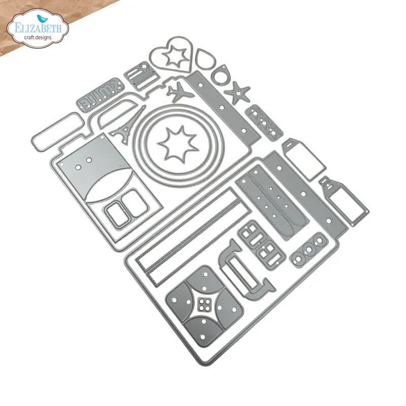 Elizabeth Craft Designs Destination Fun Die – Camera and Suitcase