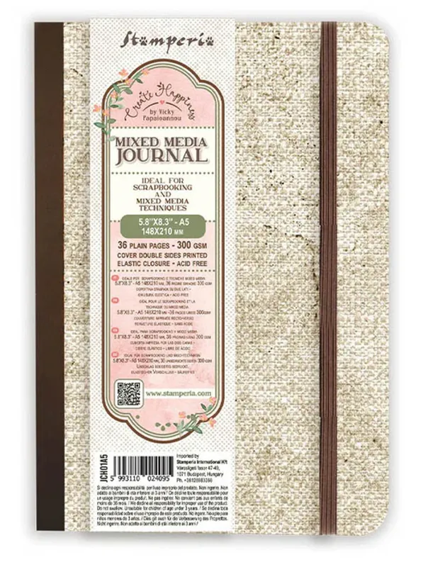 Stamperia Create Happiness – Mixed Media Journal A5