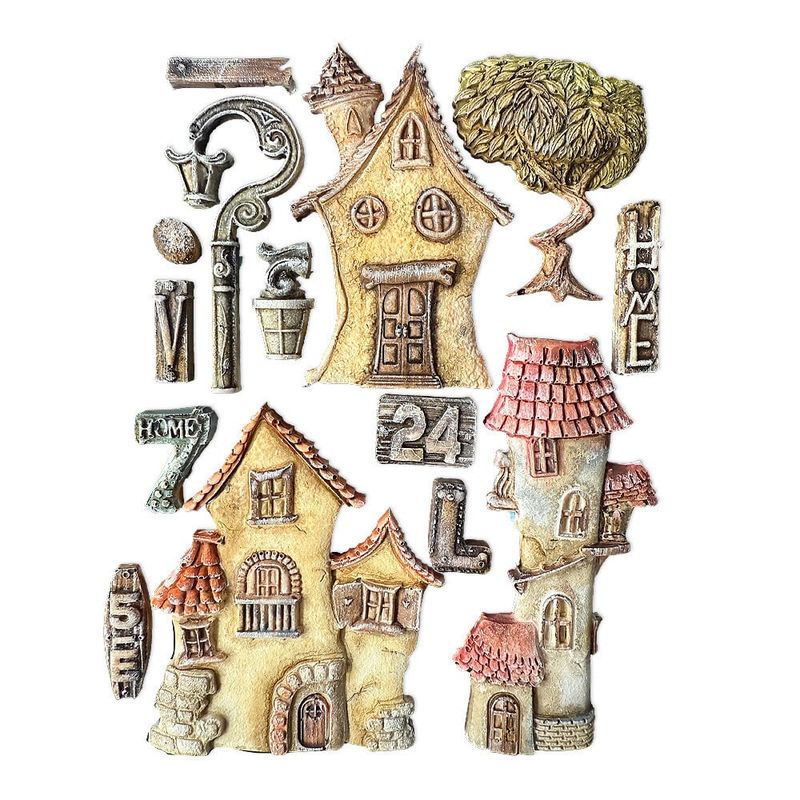 Stamperia – Furry Friends – A5 Silicon Mould Houses