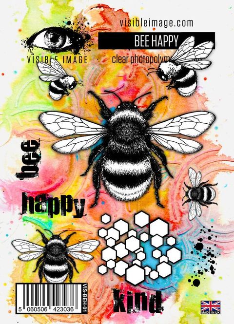Hovedbilde Visible Image – Bee Happy A6 Stamp Set