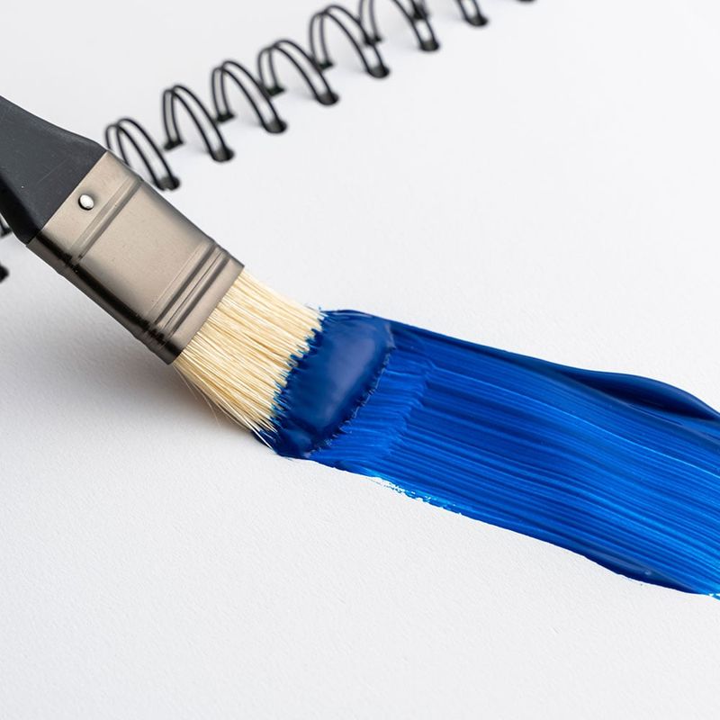 HIMI Gouache Maleblokk Grønn Spiral – 160g 50 ark – 21,5 × 21,5 cm