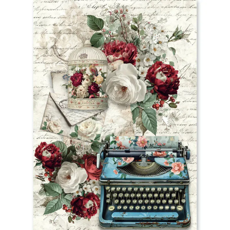 Ciao Bella – Bohemian Burgundy A5 Mixed Media Rice Paper (8 ark)