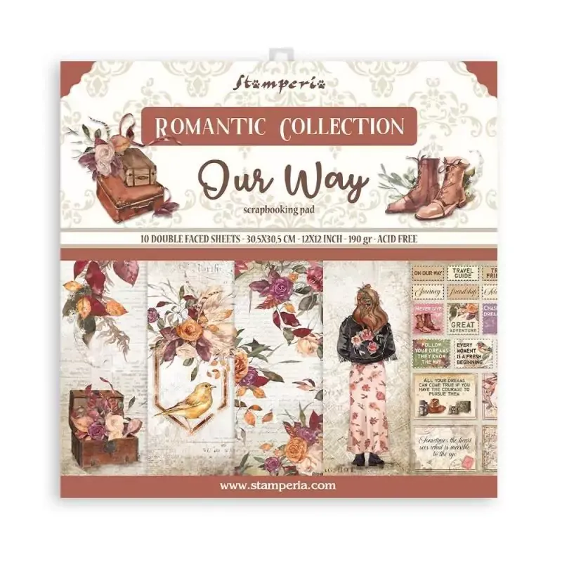 Stamperia Our Way 12x12 Inch Paper Pack