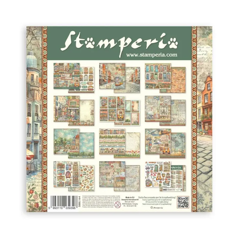 Stamperia Art Of Traveling Double Face 12x12