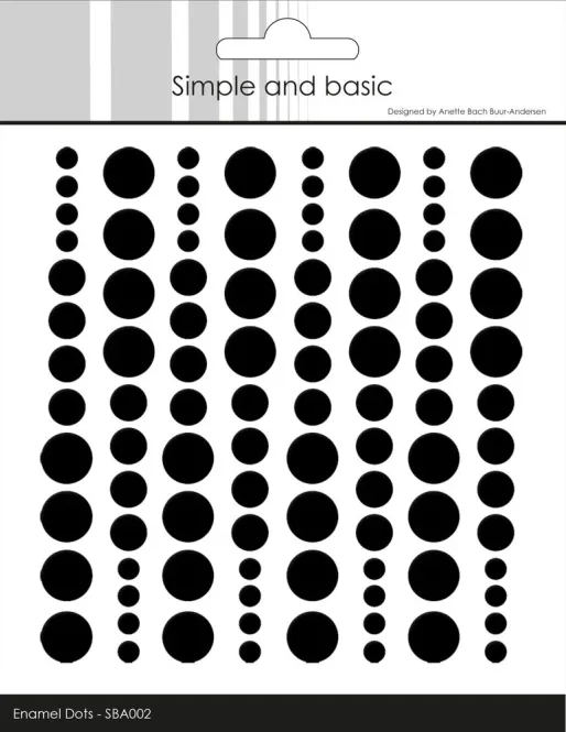Hovedbilde Simple and Basics – Enamel Dots | Jet Black
