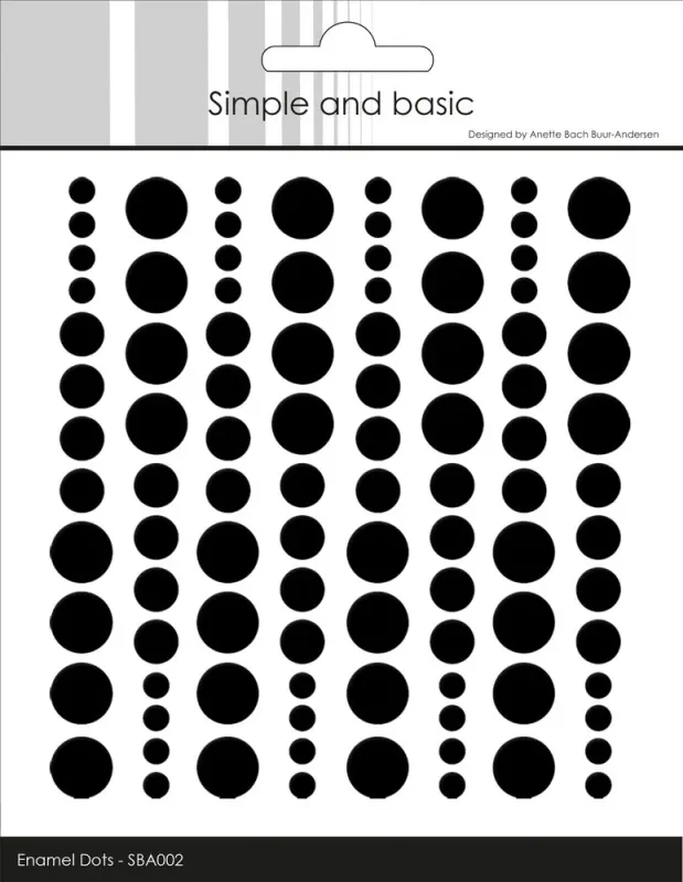 Simple and Basics – Enamel Dots | Jet Black