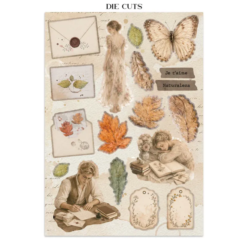 Stamperia – Flowers and Poems Junk Journal – Stickers, Backgrounds & Cut Outs