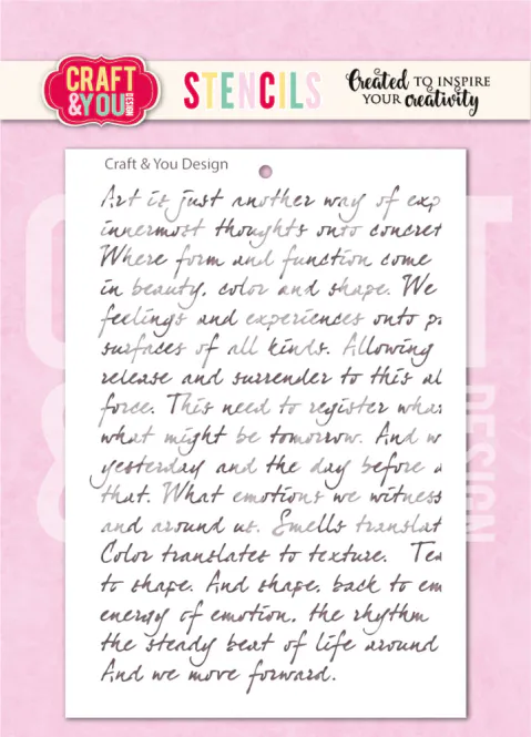 Hovedbilde Craft & You Design – Handwritten Tekst A6 ...