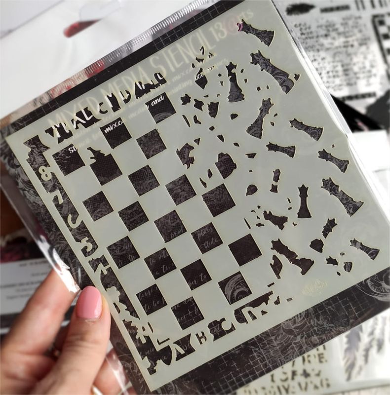 13@rt Chessboard 6x6 stencil