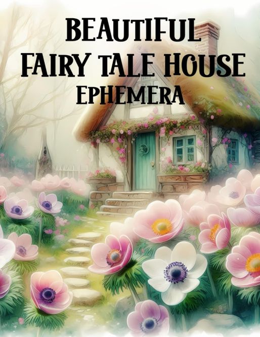 Hovedbilde Beautiful Fairy Tale House Ephemera Book – ...