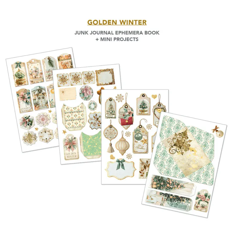 Ciao Bella - Junk Journal & Ephemera Book - Golden Winter