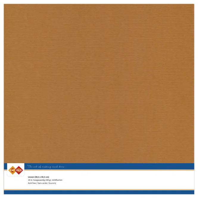 Hovedbilde Linen Cardstock – Coffee Brown (30,5 × 30,5 ...