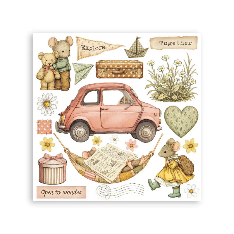 Stamperia – Cozy Family Rub-On – 6 ark