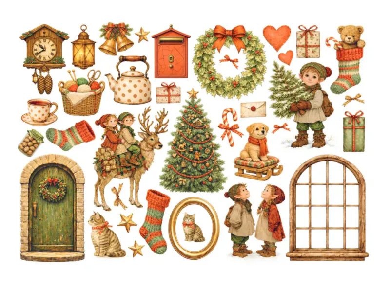 Stamperia – Silent Night Adhesive Ephemera