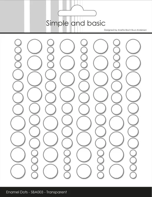 Hovedbilde Simple and Basics – Enamel Dots | Clear ...