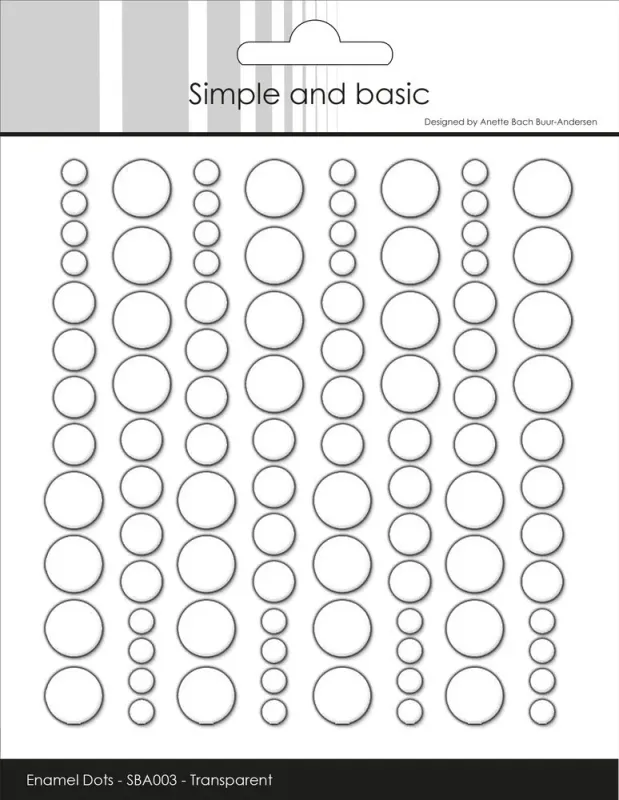 Simple and Basics – Enamel Dots | Clear Water (Transparent)