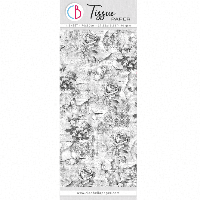 Hovedbilde CB Tissue Paper – Millefleur (69 × 49 cm)