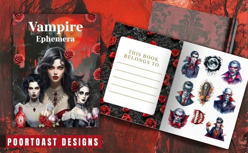 Vampire Ephemera Book – Kate Curry x Poortoast