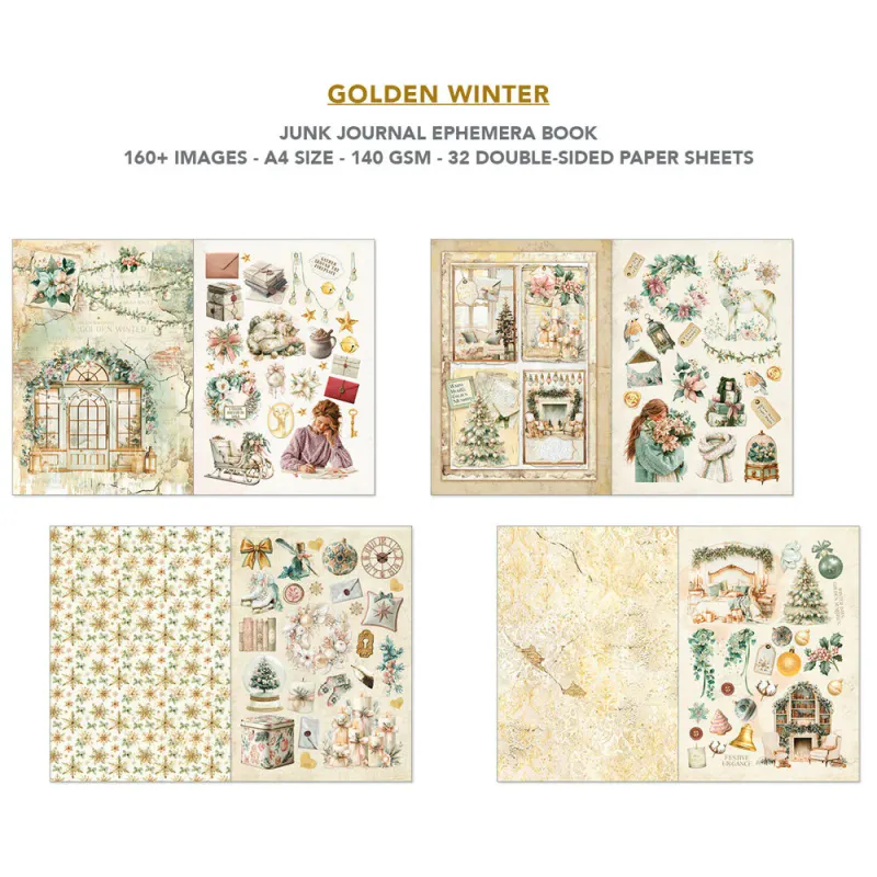 Ciao Bella - Junk Journal & Ephemera Book - Golden Winter