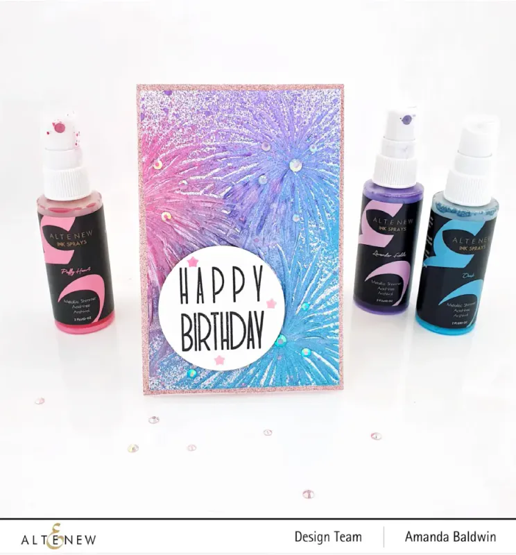 Altenew – Firework Trio 3D Embossing Folder 6