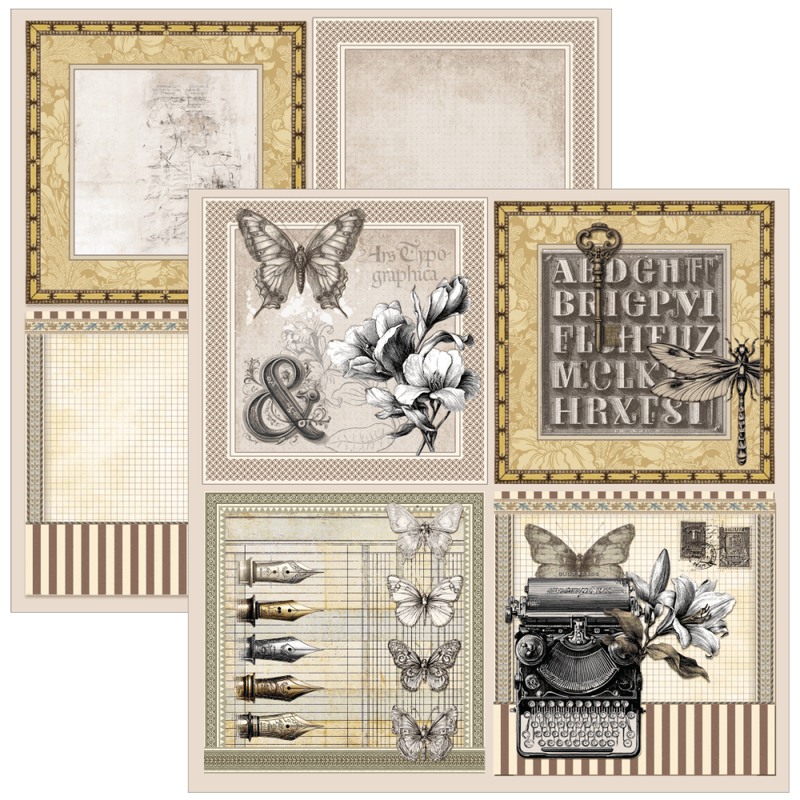 Ciao Bella – Typographic Patterns Pad 12x12