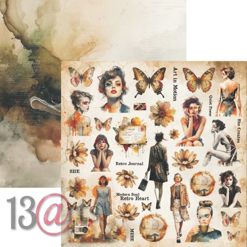 13@rt Retroteca Paper Pad 8x8