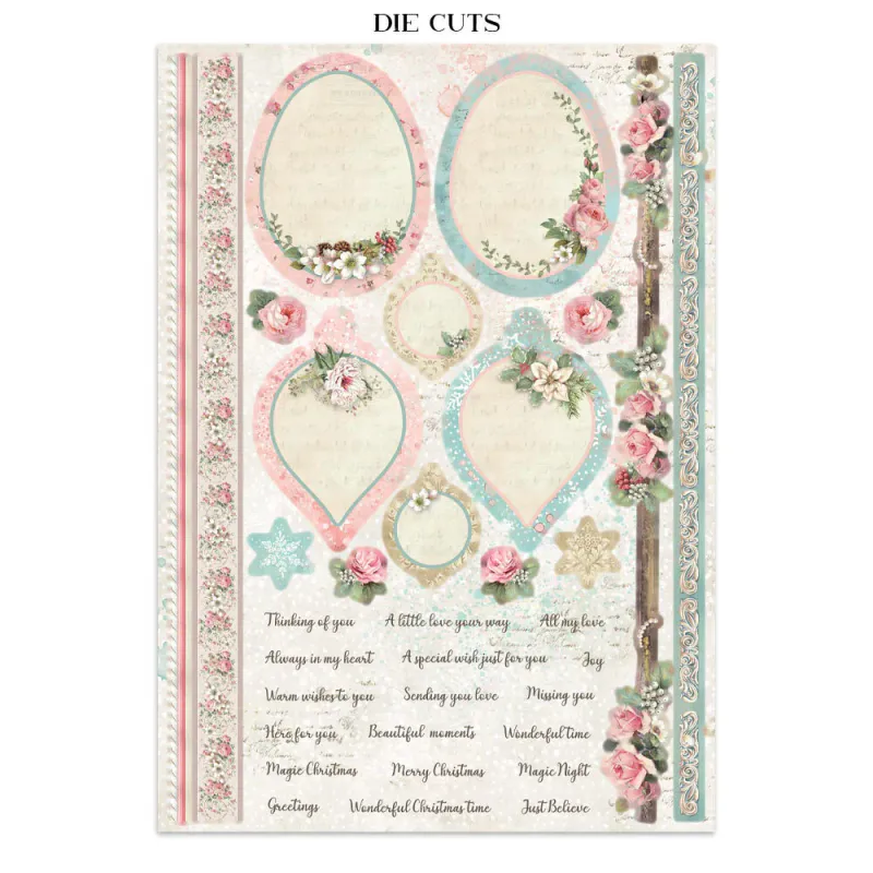 Stamperia – Winter Magic Junk Journal – Stickers, Backgrounds & Cut Outs