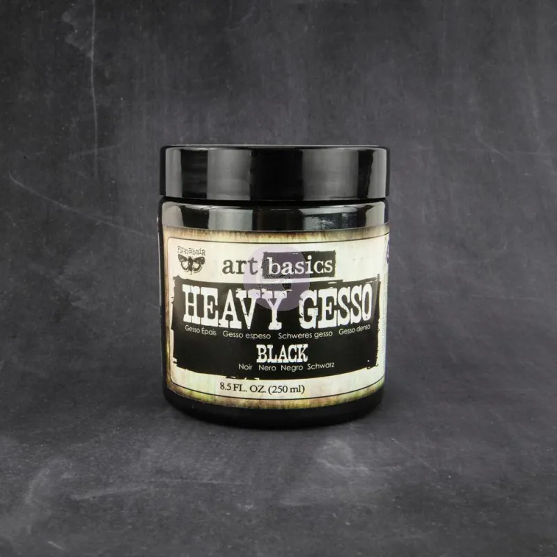 Finnabair – Art Basics Heavy Gesso | Svart (250 ml)