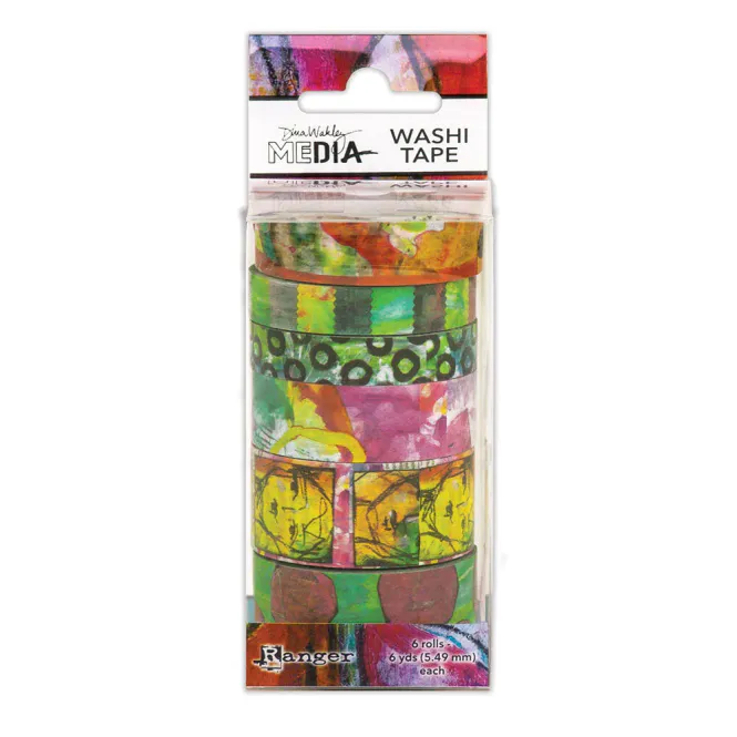 Hovedbilde Dina Wakley MEdia Washi Tape Set 4