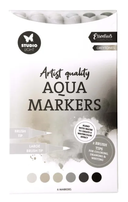 Hovedbilde Studio Light – Aqua Markers Greytones ...