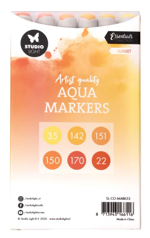 Studio Light – Aqua Markers Sunset (SL-CO-MARK53)