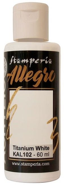 Hovedbilde Stamperia – Allegro Titanium White 60 ml
