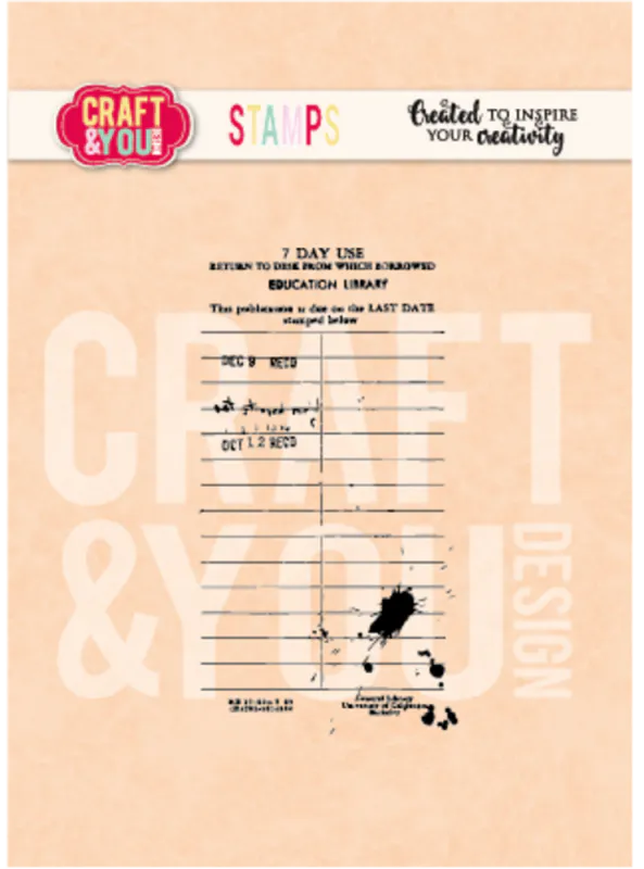 Craft & You Design Vintage Paper Stamp (CYD-CS058)