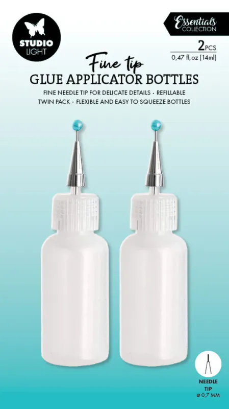 Studio Light Glue Application Bottles – Ultra Fine Tip