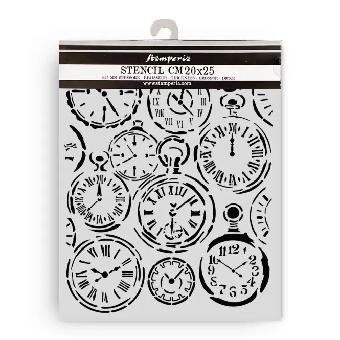Hovedbilde Stamperia Gardens of Time Thick Stencil – ...