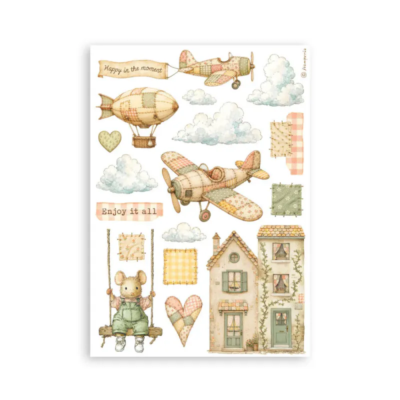 Stamperia – Cozy Family Washi Pad A5 – 8 ark