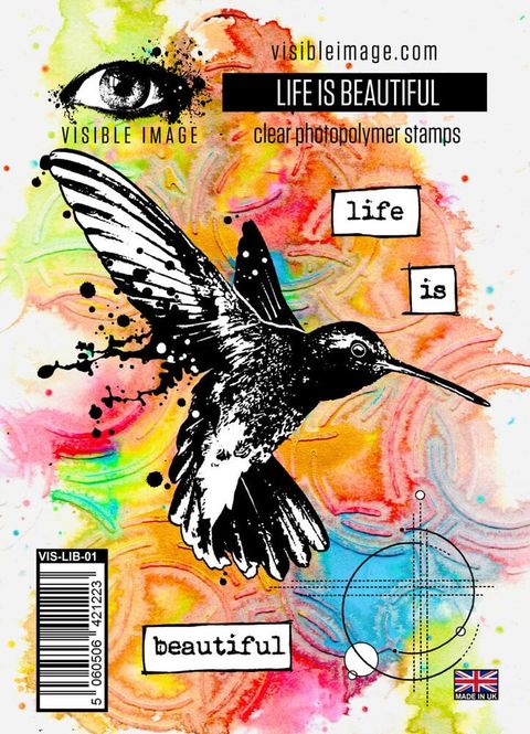 Hovedbilde Visible Image – Life Is Beautiful A6 Stamp ...