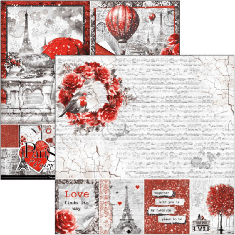 Ciao Bella - Paris Je t'aime - Paper Pad - 8 x 8