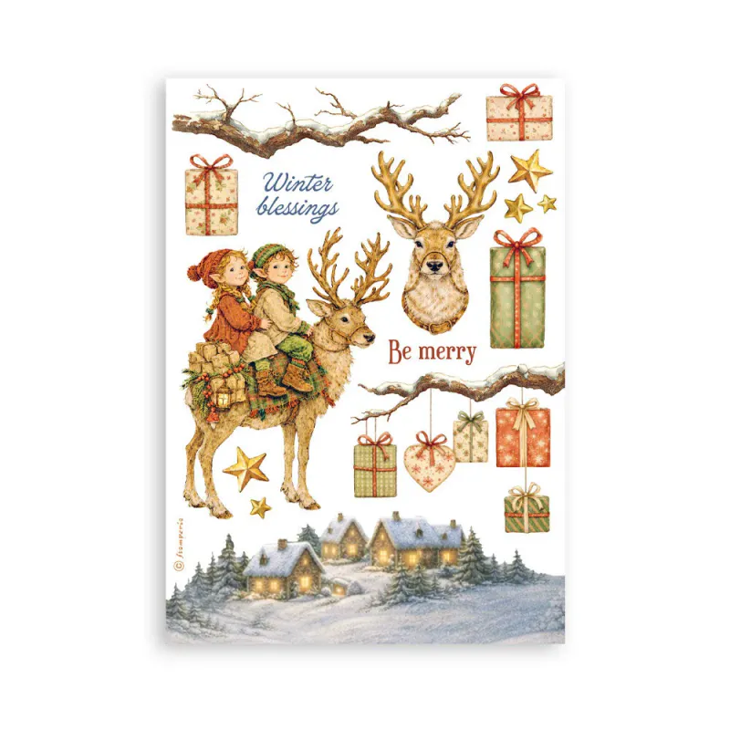 Stamperia – Silent Night A5 Washi Pad (8 ark)