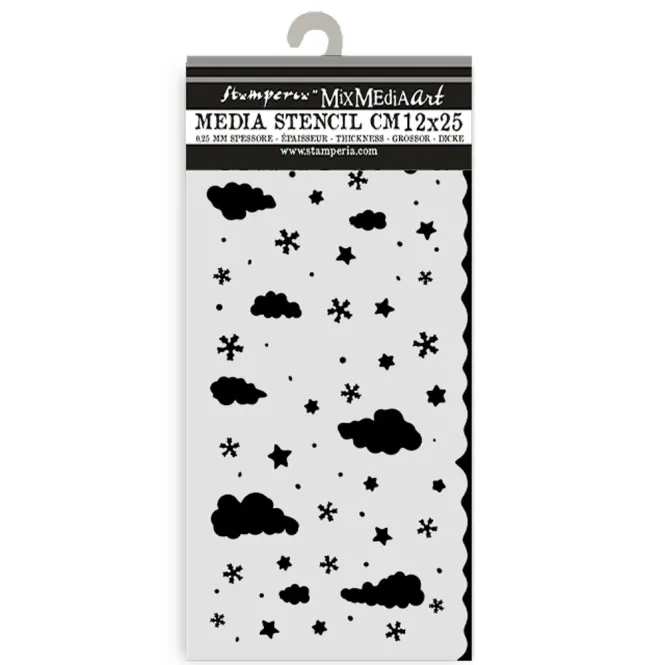 Hovedbilde Stamperia Candy Christmas Thick Stencil – ...