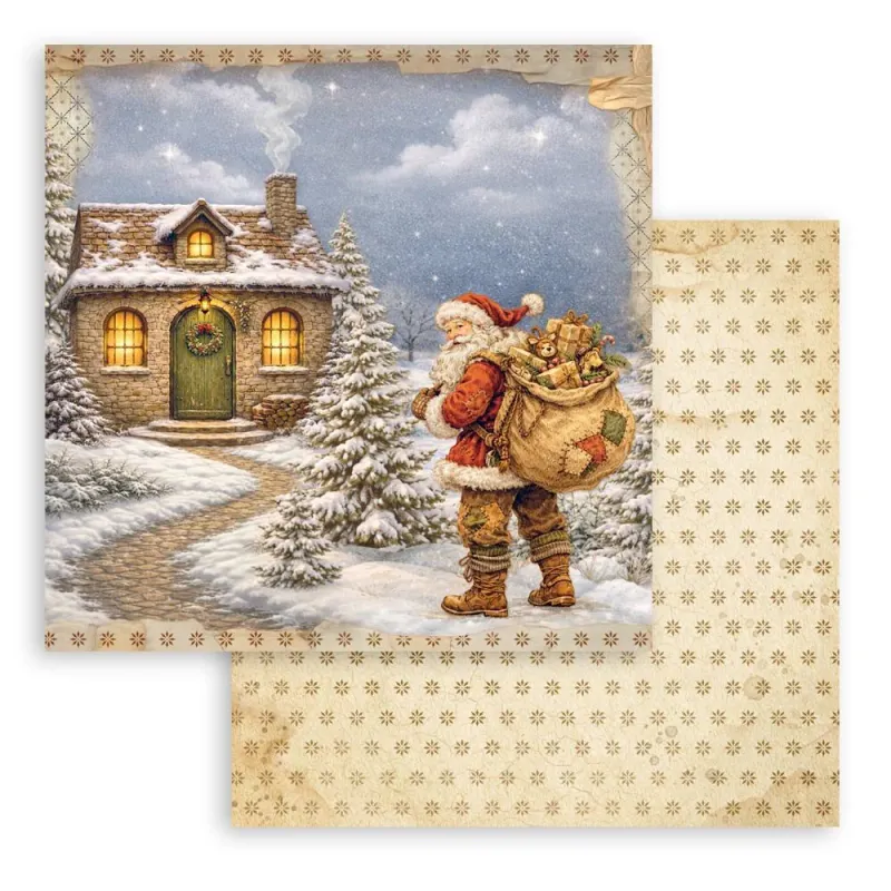 Stamperia Silent Night Paper Pad 8 × 8