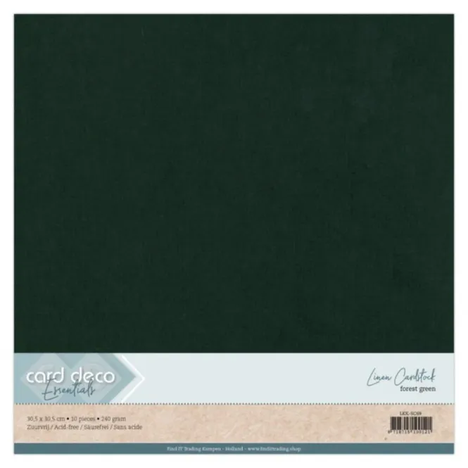 Hovedbilde Linen Cardstock – Forest Green (30,5 × 30,5 ...